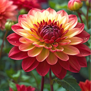 Георгин Оникс Найт купить по цене от 590р. в интернет-магазине «Посадика» с доставкой почтой в в Красный Куте и по всей России – [изображение №1].