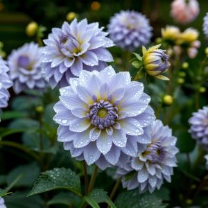 Георгин Акварель купить по цене от 680р. в интернет-магазине «Посадика» с доставкой почтой в в Красный Куте и по всей России – [изображение №1].