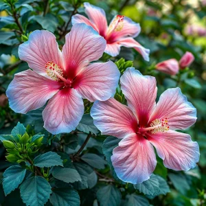 Гибискус садовый Тропикал Сан купить по цене от 293р. в интернет-магазине «Посадика» с доставкой почтой в в Красный Куте и по всей России – [изображение №1].