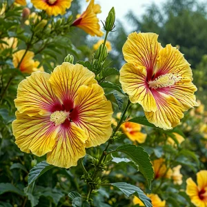 Гибискус Свит Соната купить по цене от 249р. в интернет-магазине «Посадика» с доставкой почтой в в Красный Куте и по всей России – [изображение №1].